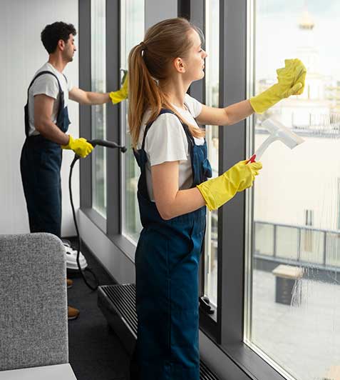 YD Commercial Cleaning Services team and professional office cleaning