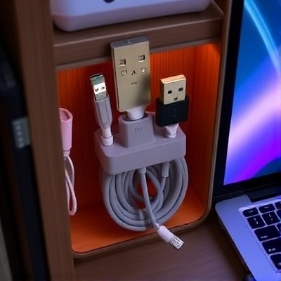 USB Cable Organizer Storage