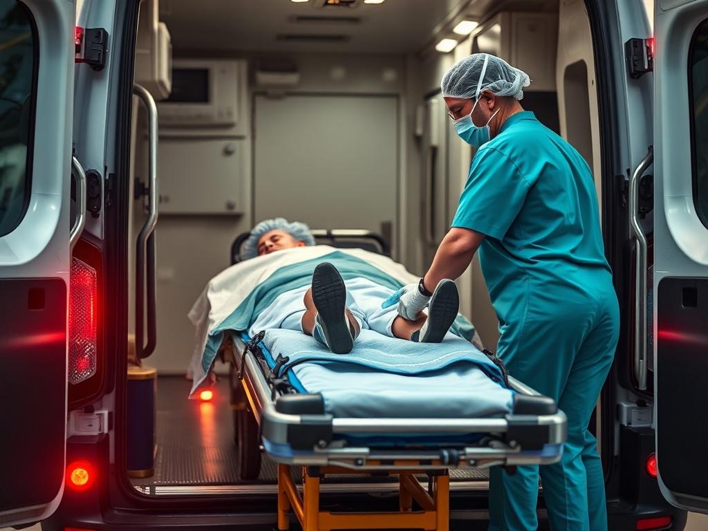 A high resolution image showing a caregiver assisting a patient