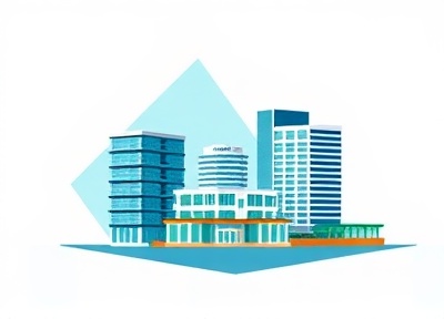 Coastal commercial development with geometric representation of waterfront properties