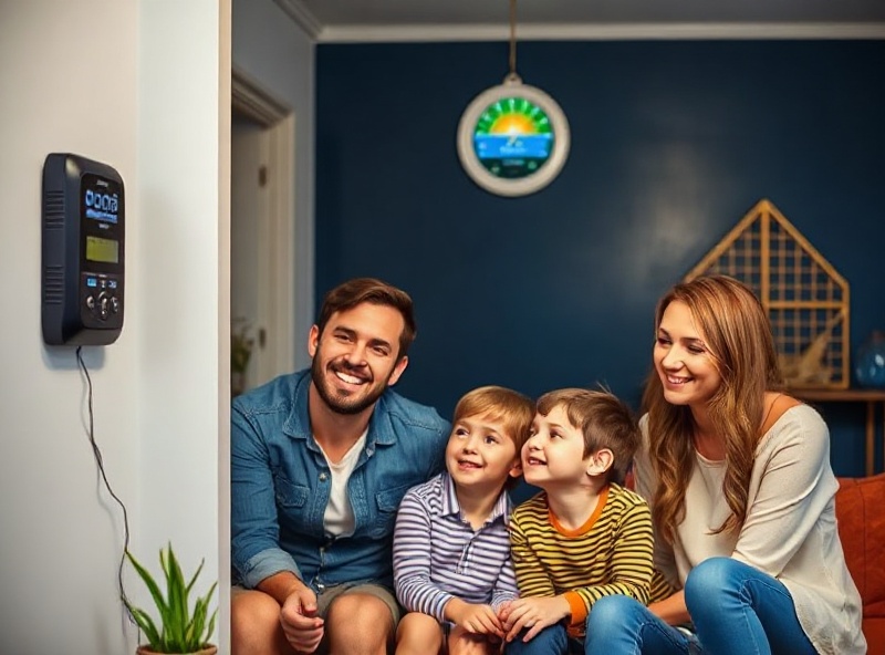 Family enjoying energy savings