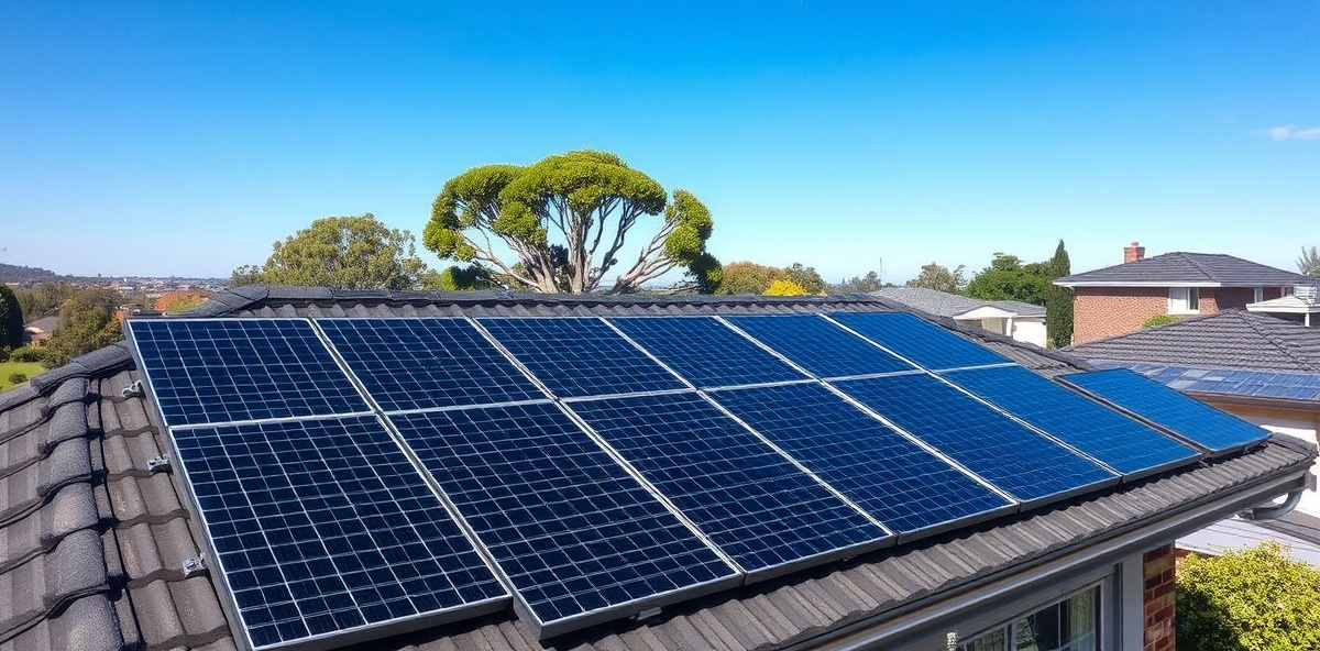 Solar panel installation on Melbourne home