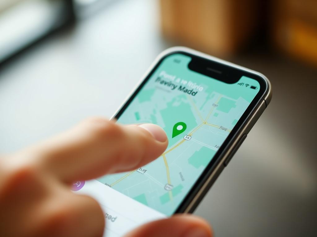 A close up shot of a smartphone displaying a real
