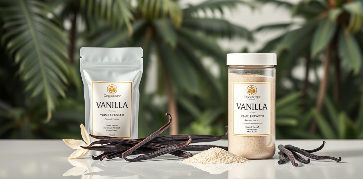 Premium vanilla products - beans and powder
