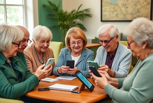 Seniors learning technology