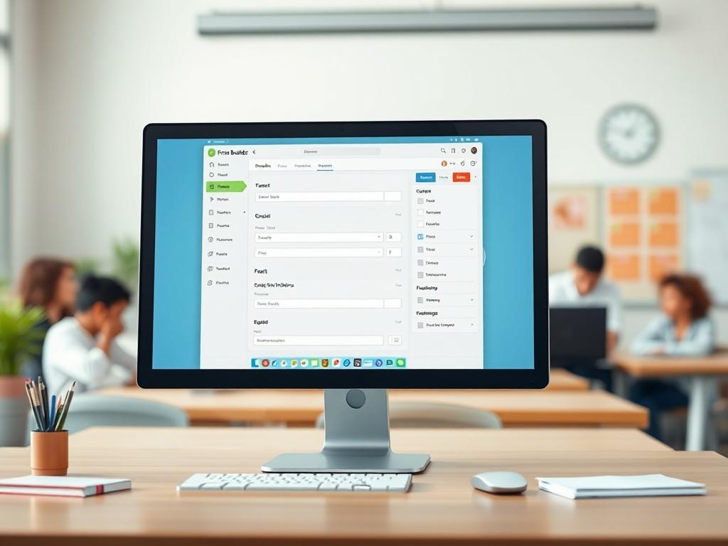 A sleek and modern computer screen displaying a user friendly