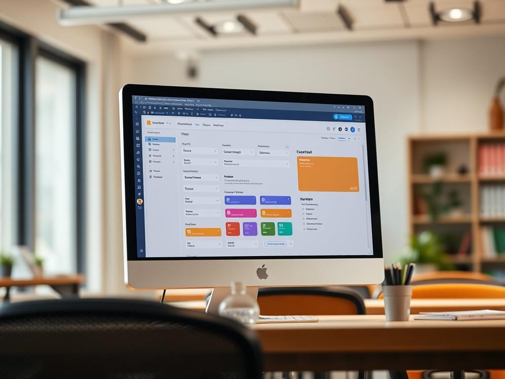 A close up shot of a computer screen displaying an