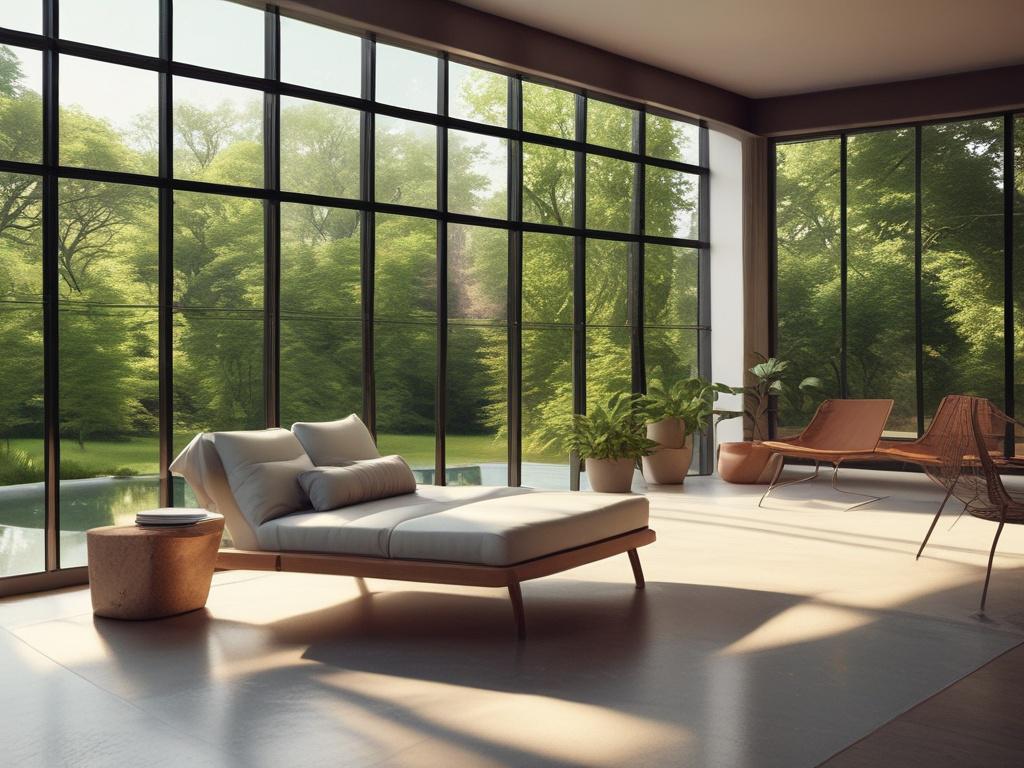 A serene setting with a client relaxing in a comfortable