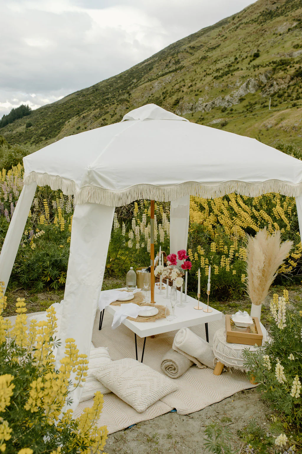 Elegant cabana structure