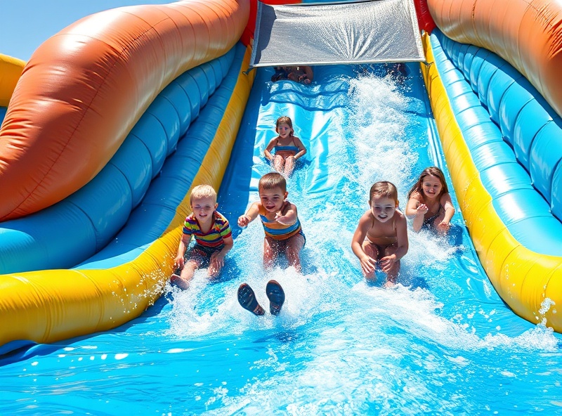 Water slide fun