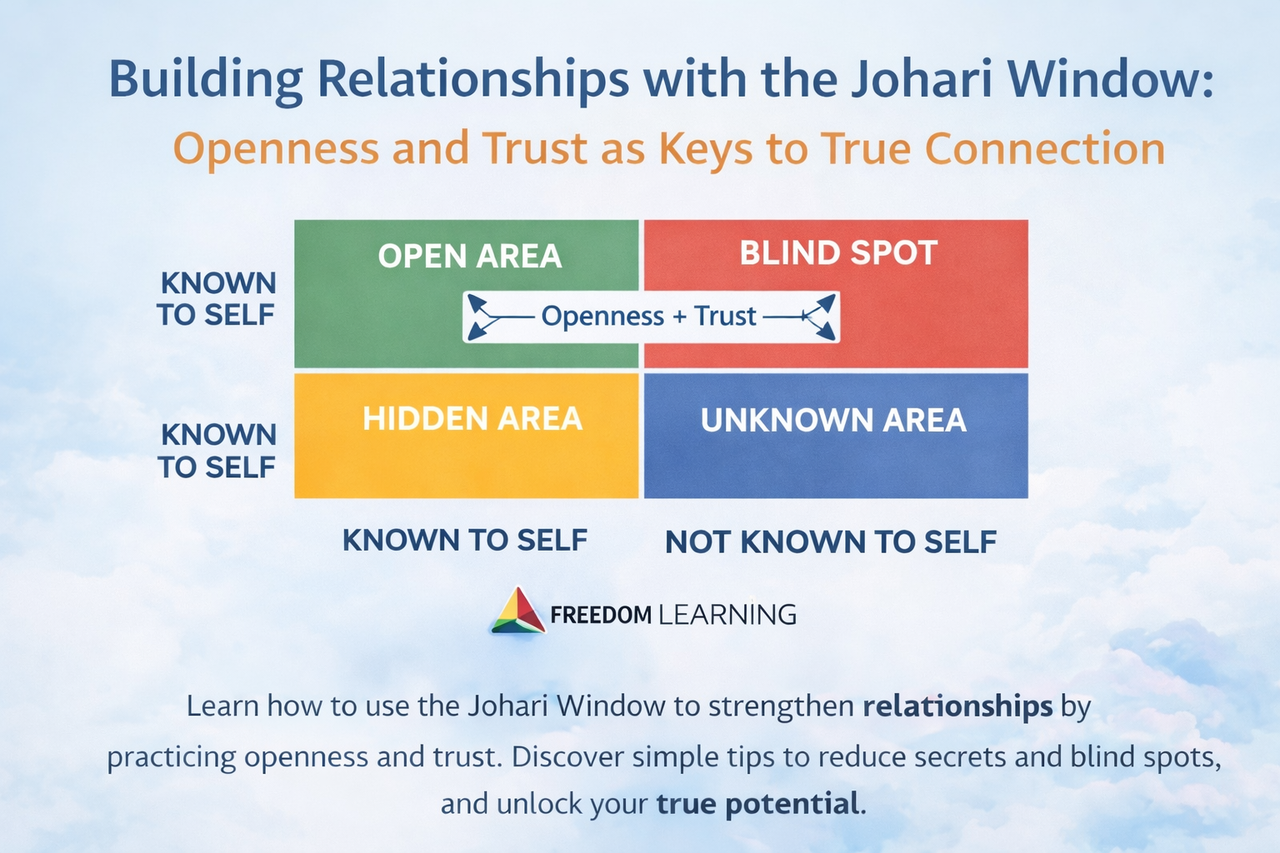 Johari Window, building relationships model