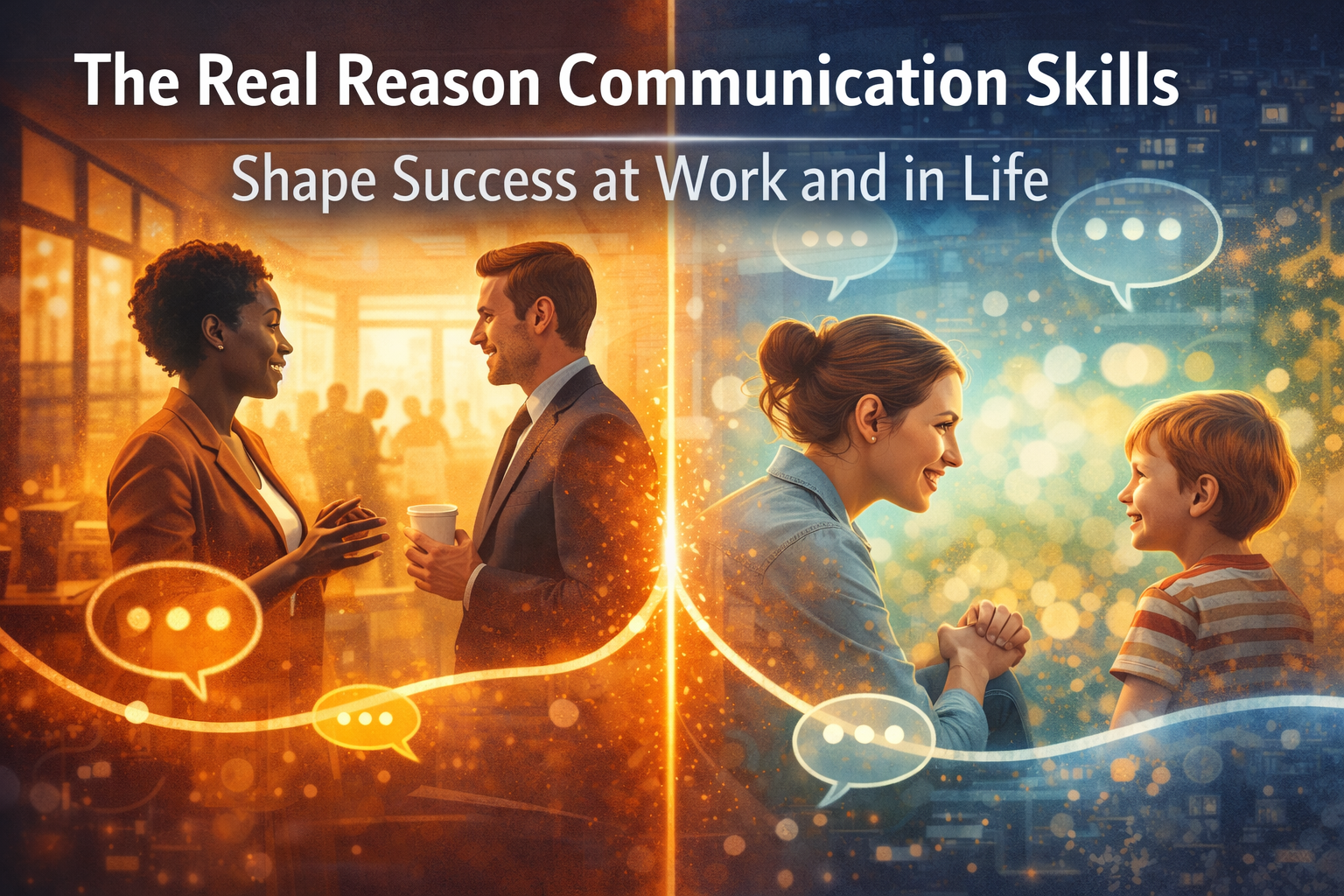 Illustration representing career clarity, decision-making, communication skills and professional change