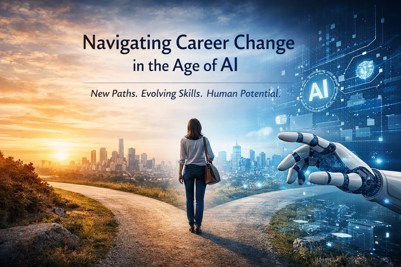 Illustration representing navigating career change