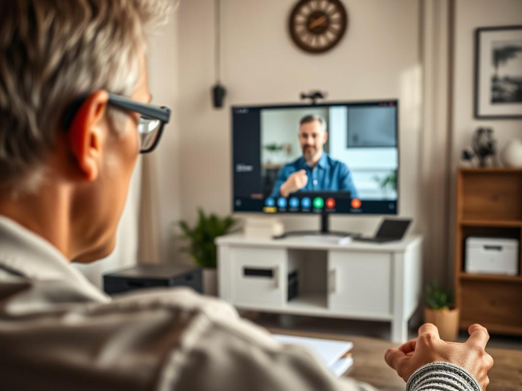 A close up shot of a focused individual engaged in
