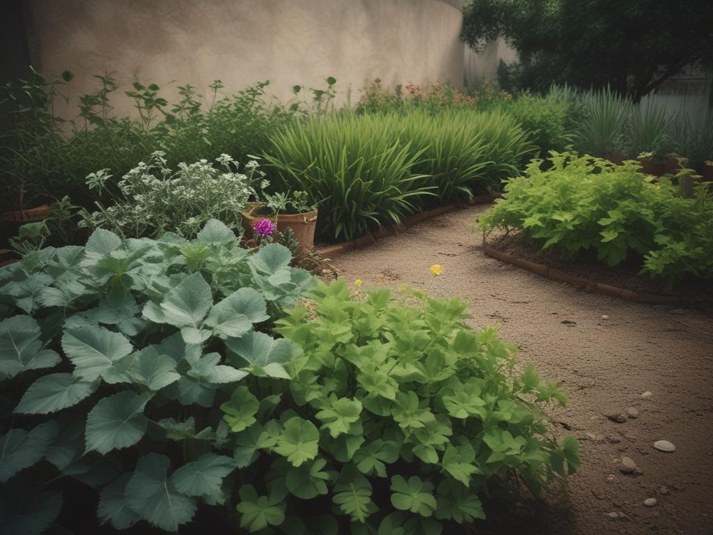 Mediterranean seedlings, plants, organic, vibrant garden