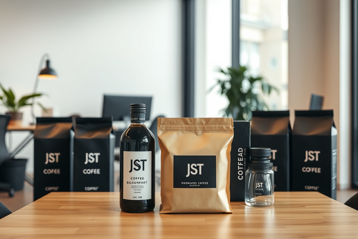 Group enjoying JST Coffee at event