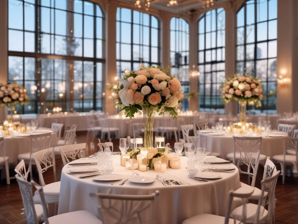 A realistic high resolution of a beautifully set up event