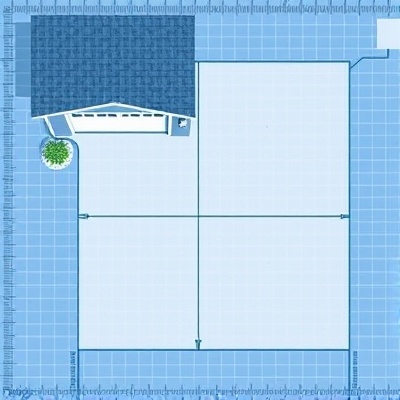 Garage and driveway layout