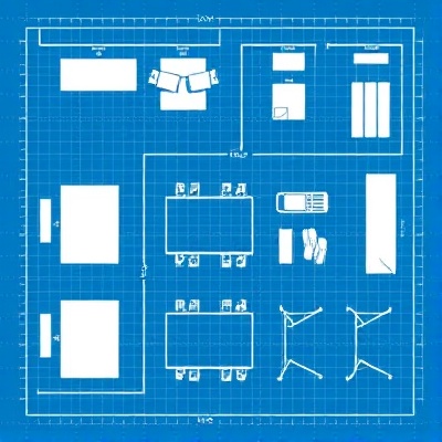 Large setup layout with 5 tables, 3 clothes racks, 3 shoe racks