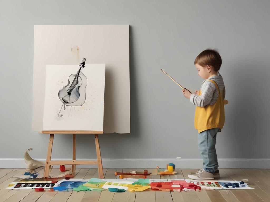 children art, creativity, painting, music