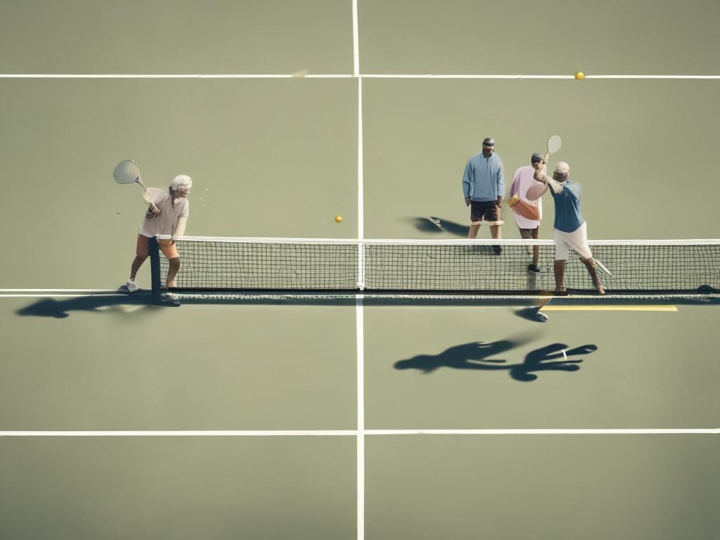 pickleball matches, friendly competition, community, friendships