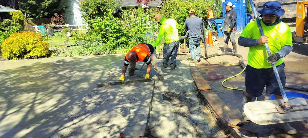 Professional concrete installation and finishing by Limore Concrete Company