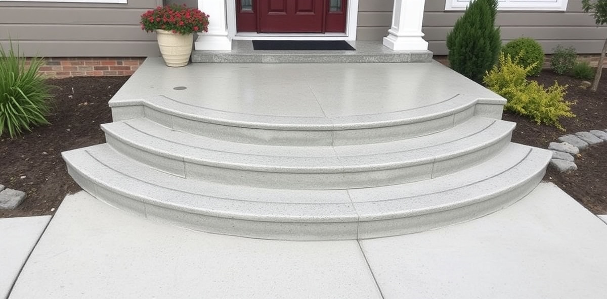 Professional concrete steps work in Camas