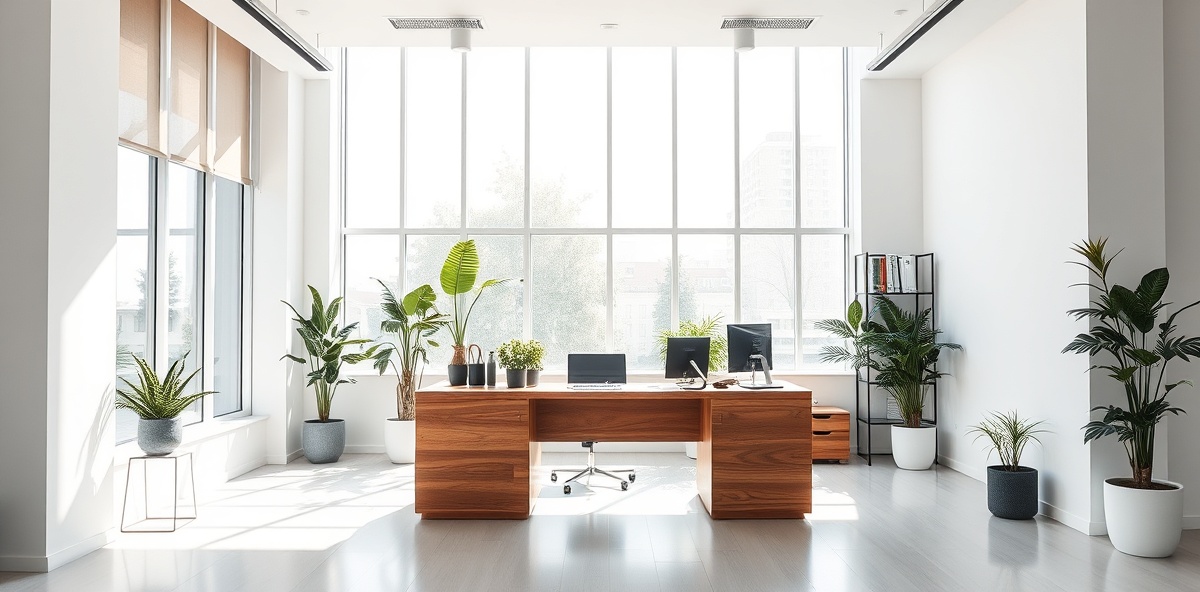 Clean modern office space
