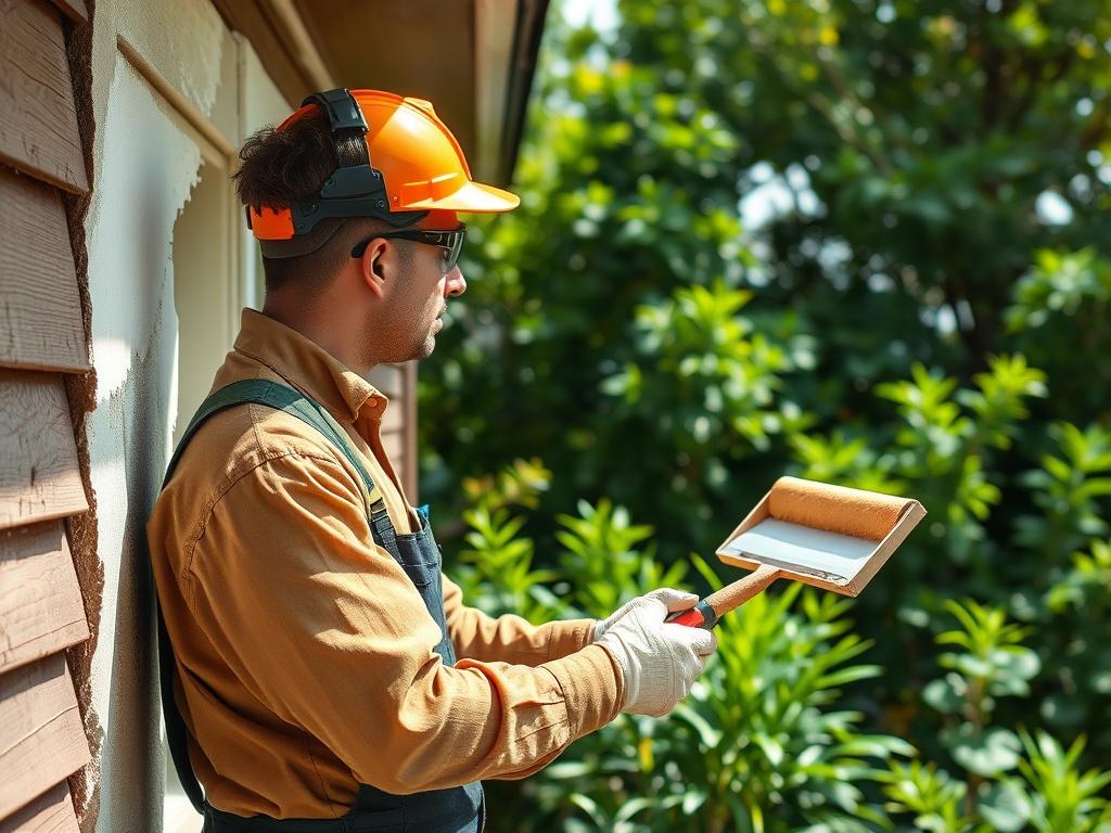 A skilled painter applying a fresh coat of paint to