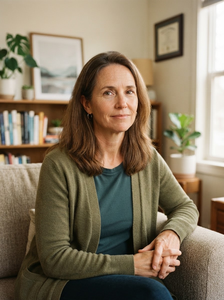 Illustrative portrait representing a Harbor Path therapist
