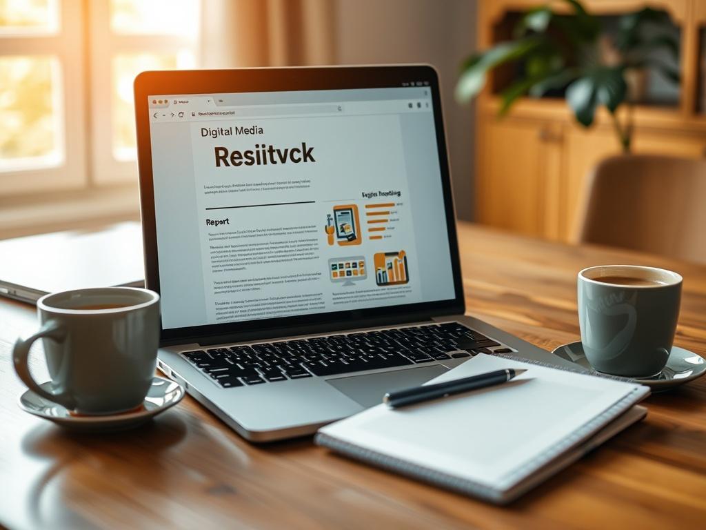 A close up shot of a laptop with a digital