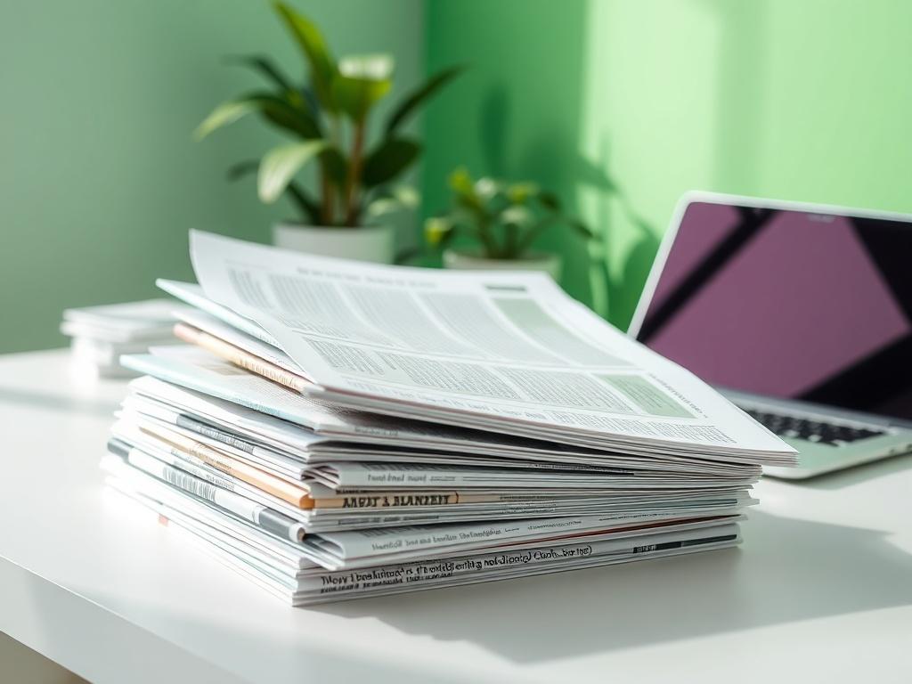 A high resolution image showcasing a neatly arranged stack of