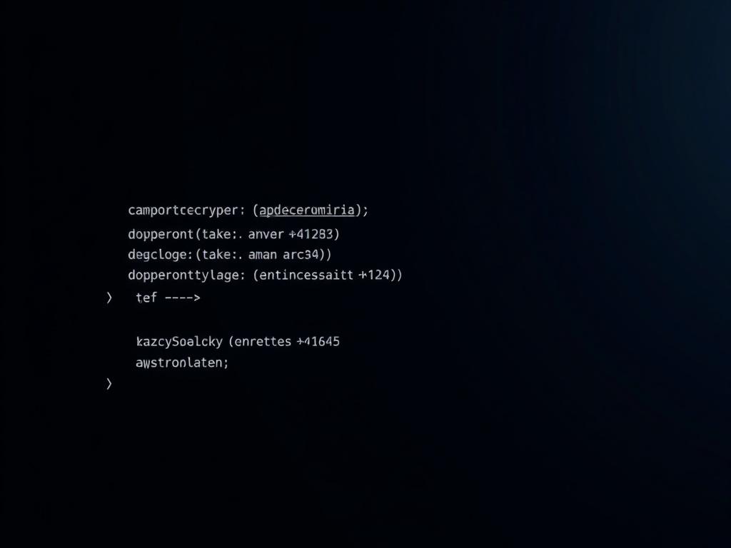 A high resolution image of a code snippet on a