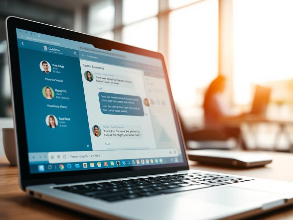 A close up shot of an automated customer support system