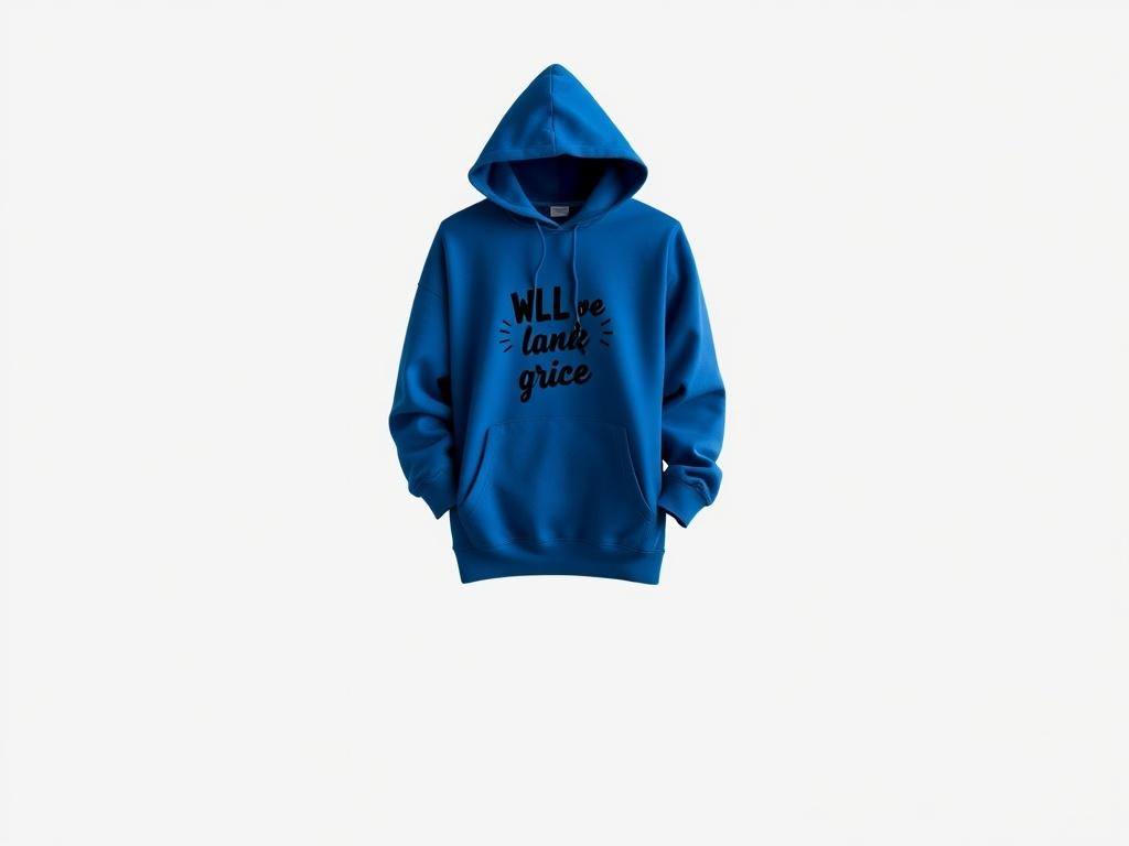 A high resolution image of a cozy hoodie in a