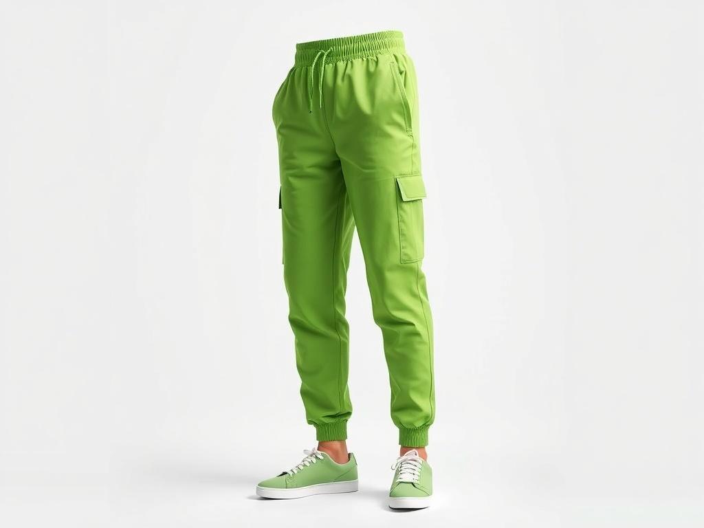 A high resolution image of stylish joggers in a vibrant
