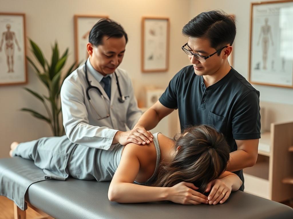 Osteoarthritis acupuncture session