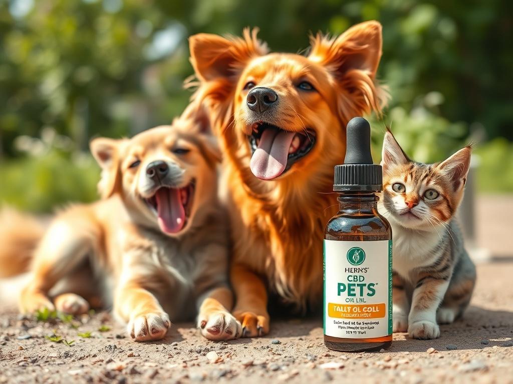 A high resolution image of a happy dog and cat