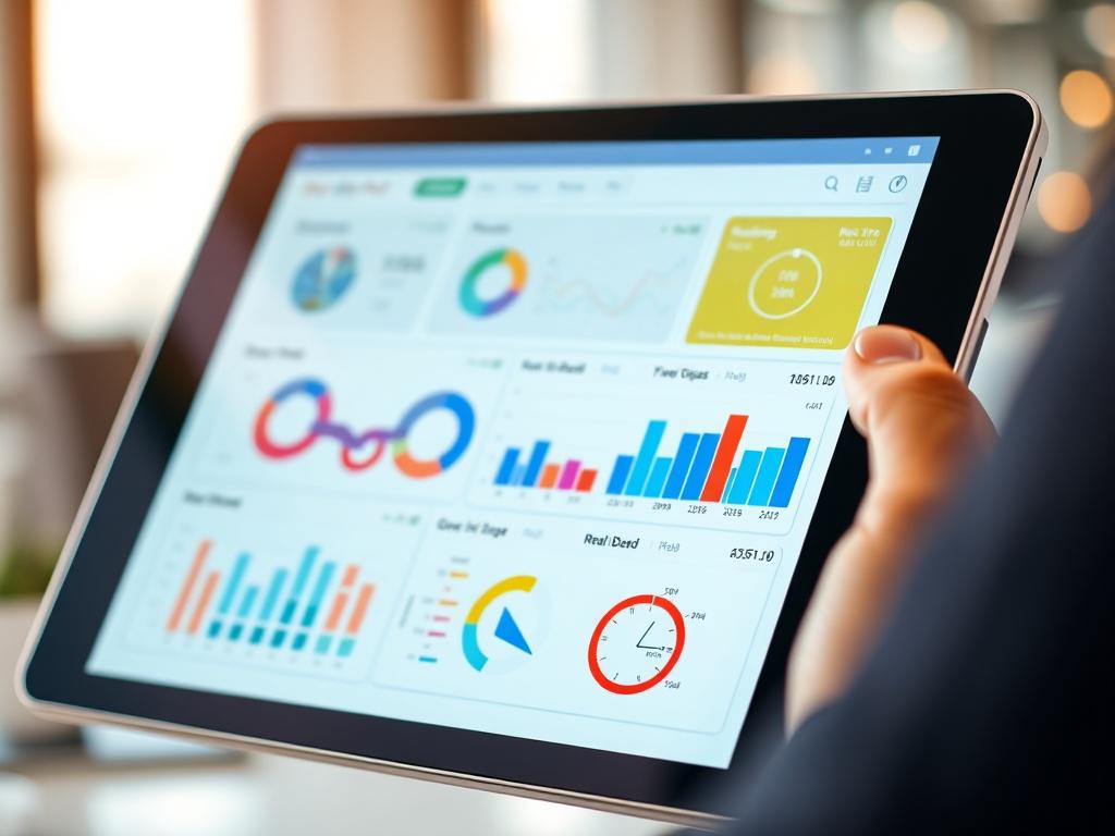 A close up shot of a modern dashboard displayed on