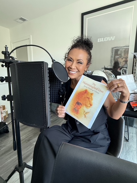 Recording the audiobook version of her published work
