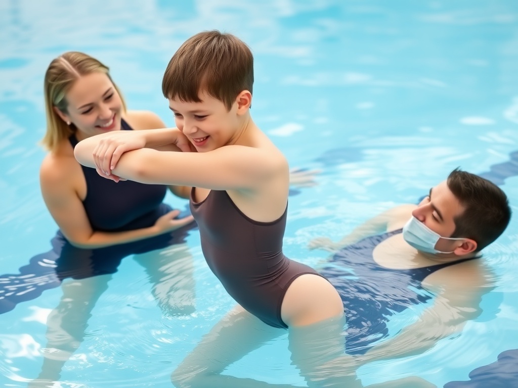 תלמיד מתרגל סיבוב גוף וטכניקה
