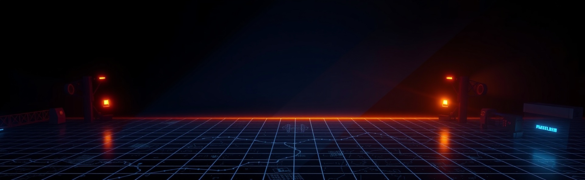 Hero background with angular gradient and urban atmosphere