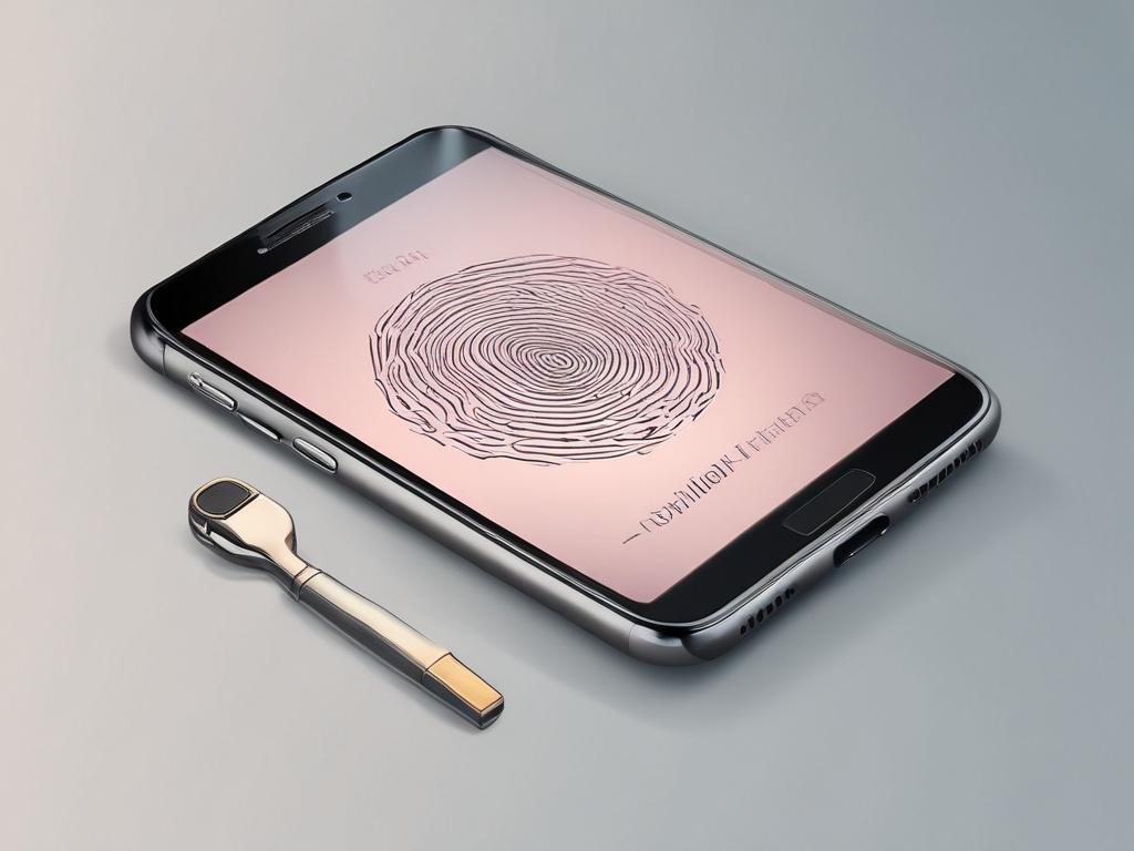 A close up shot of a smartphone displaying a secure