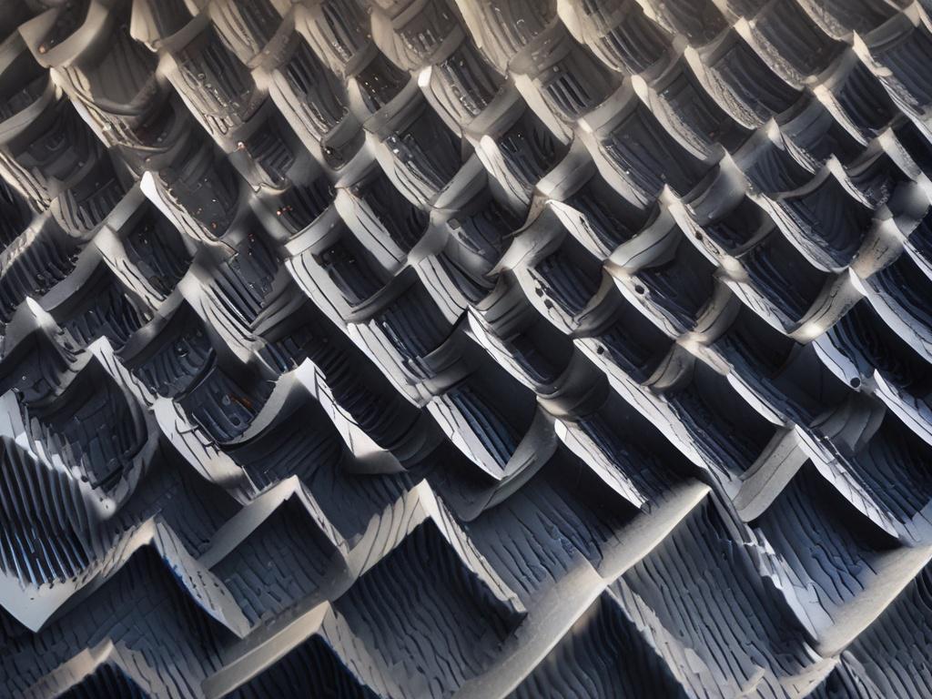 A hyper-realistic close-up shot of a soundwave pattern, captured with a 45mm f/1.2 lens. The image should feature intricate details of sinusoidal waves, showcasing their fluidity and movement. The background should be softly blurred to enhance the focus on the soundwaves, and the dominant color should align with rgb(3, 125, 201), creating a visually striking contrast. The overall composition should be simple and clear, with the soundwave as the sole subject.