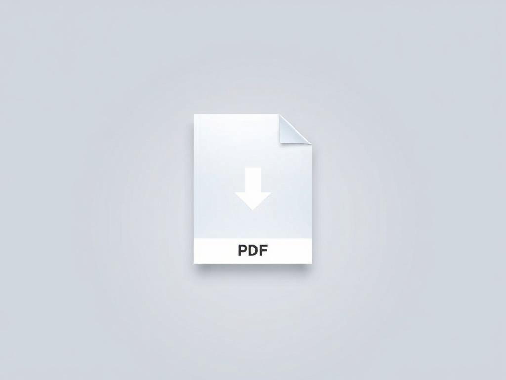 A sleek and modern futuristic download page design for a PDF document specifically tailored for the Financial Directorate of Zurich. The layout should feature clean lines and a minimalist aesthetic, with a focus on essential elements such as a prominent PDF download button. The background should be soft and neutral, creating a sophisticated atmosphere. The overall composition should evoke a sense of innovation and professionalism, highlighting the theme of advanced financial solutions.