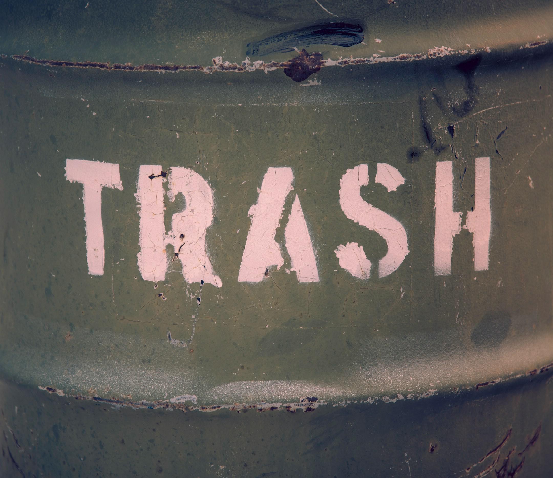 Trash can, Nevada Desert