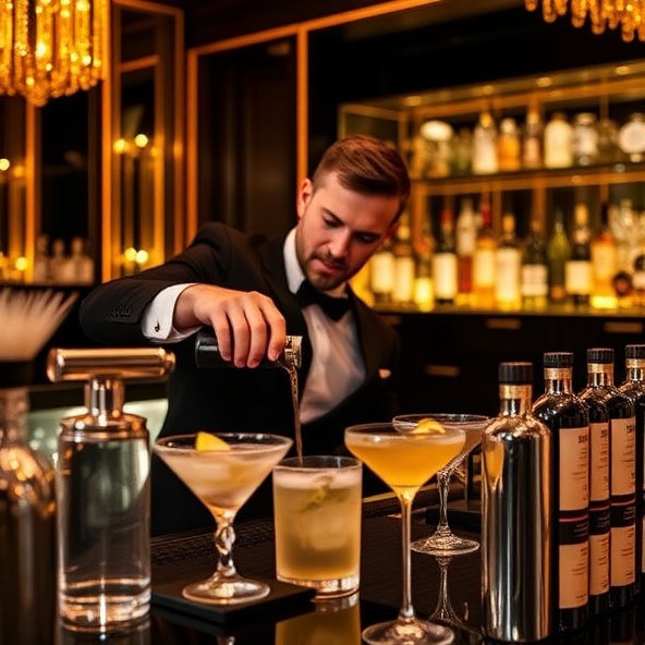 Professional bartender