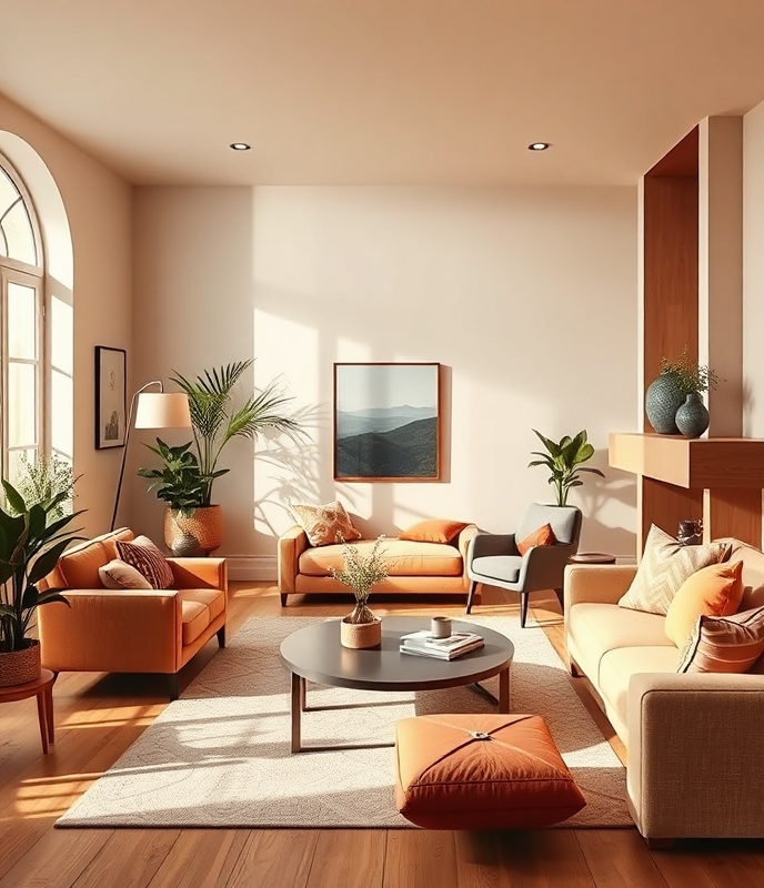 Beautiful minimalist interior design