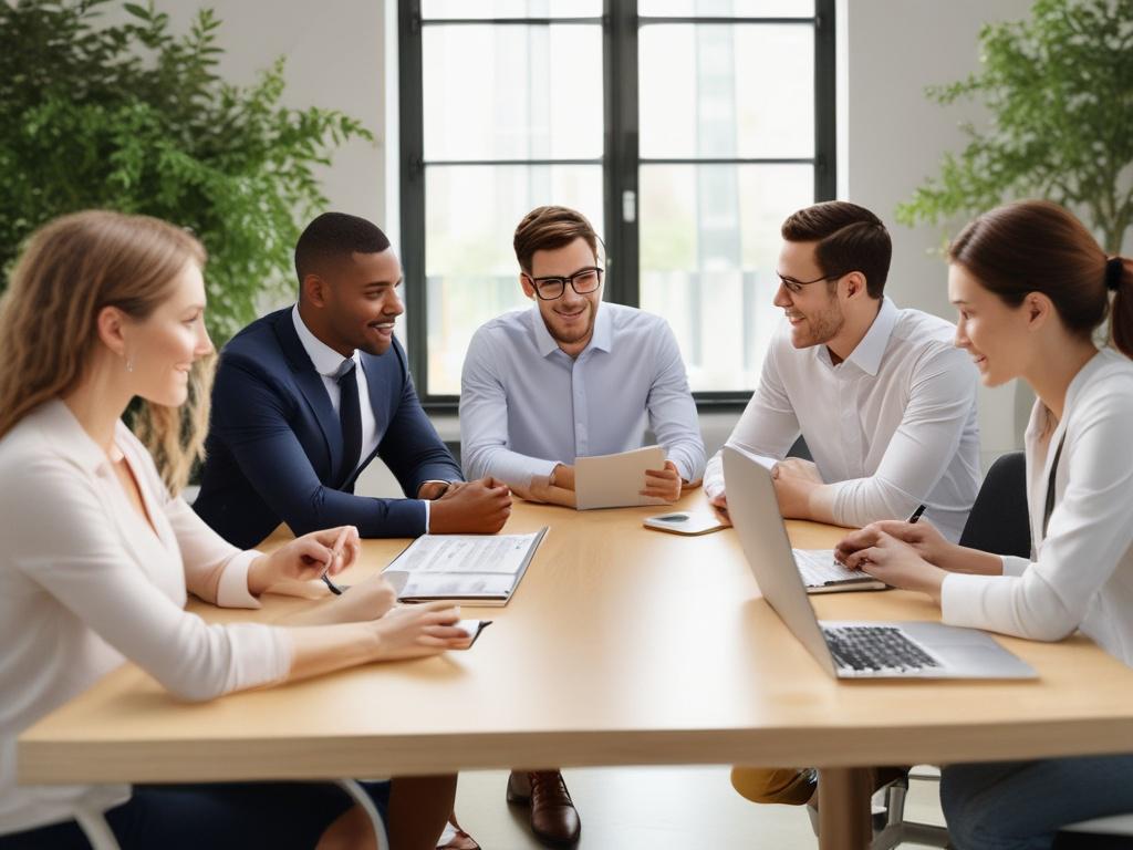 A close up of a professional branding strategy session in