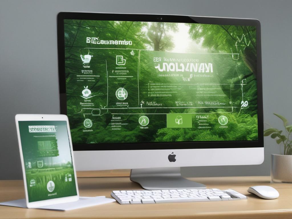 A vibrant and engaging social media strategy presentation with green